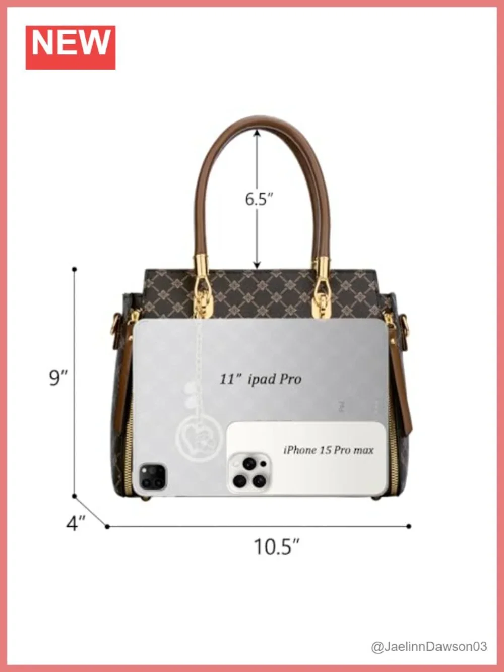 Satchel Handbag Faux Leather Shoulder Bag with Detachable Strap